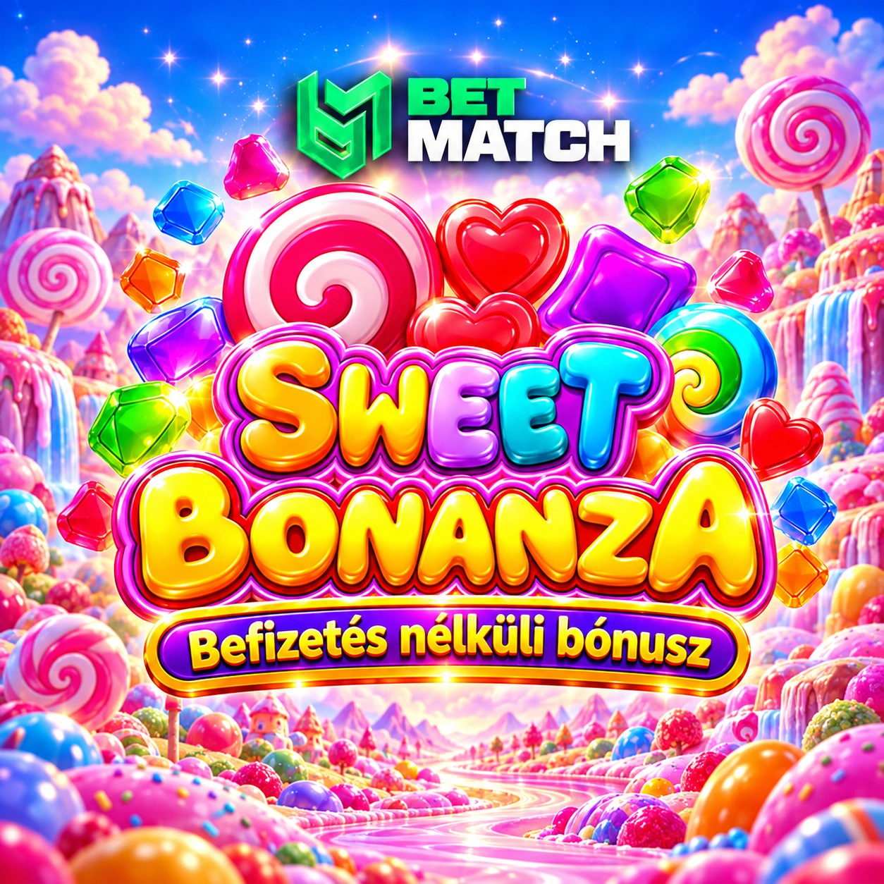 BetMatch Sweet Bonanza befizetés nélküli bónusz